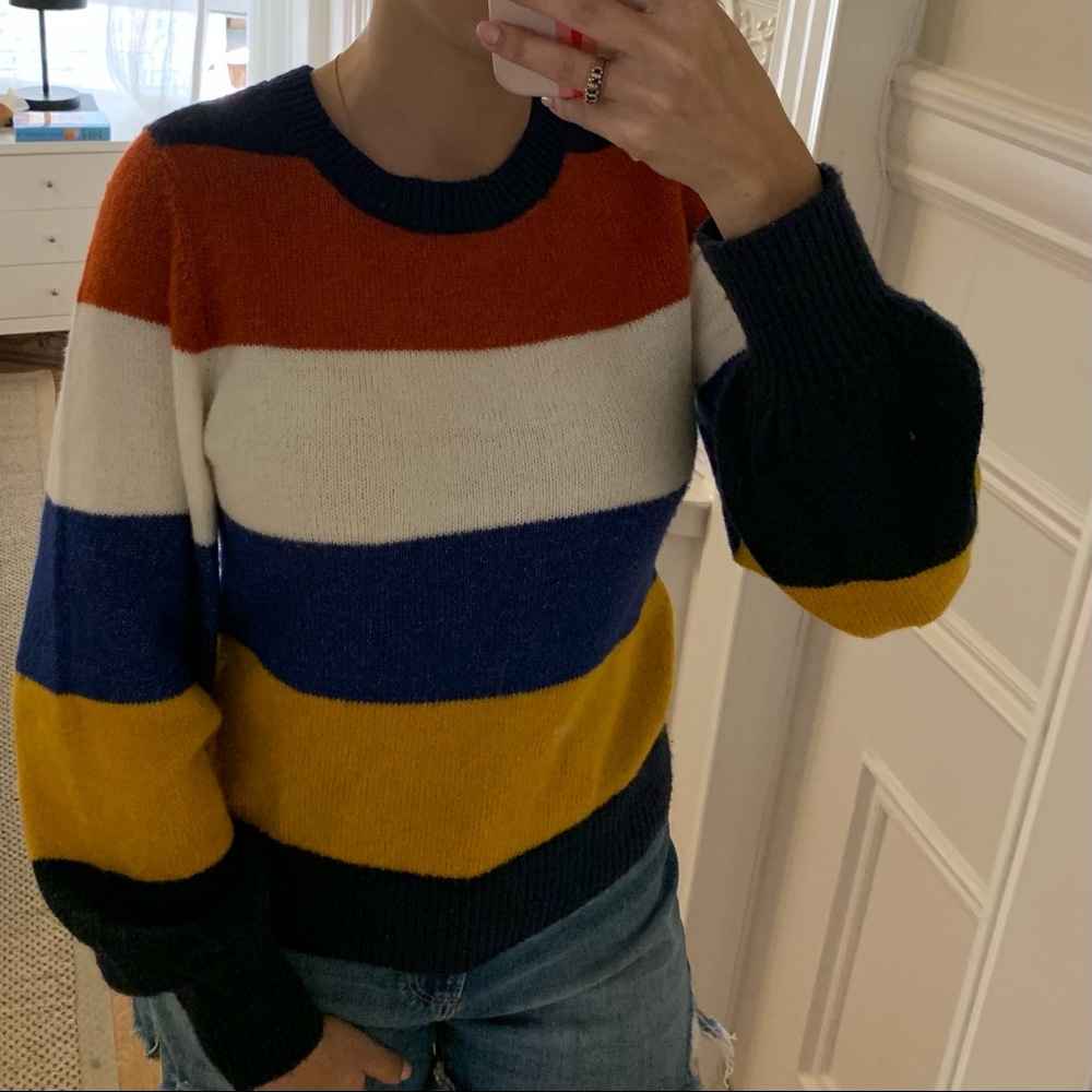HALOGEN striped sweater size XS